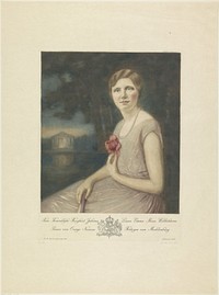 Portret van Juliana, koningin der Nederlanden (1928) by Heinrich M Krabbé, Heinrich M Krabbé, N V Roeloffzen and Hübner and Nationale Kunsthandel