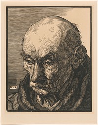 Portret van een onbekende oude man (c. 1924) by Hendrik van Straten