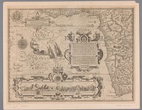 Kaart van West-Afrika van Guinee tot aan Kaap de Goede Hoop (1595 - 1596) by Arnold Floris van Langren, Arnold Floris van Langren and Cornelis Claesz