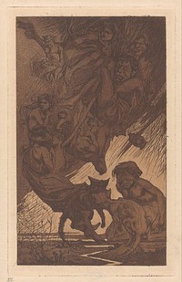 Zwevende mensen, fantasiewezens en katten (1881 - 1934) by Johannes Josephus Aarts