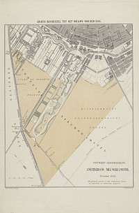 Ontwerp grensregeling Amsterdam-Nieuweramstel (1851 - 1884) by Albertus Barend Hendrik Braakensiek and Emrik and Binger