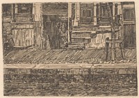 Souterrains aan een kade (1898) by Gerrit Haverkamp