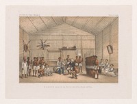 Bezoek aan prins Ratsiba en bloedeed ceremonie (1868 - 1877) by Marcus Jacob Goedkind, François P L Pollen and Pieter Willem Marinus Trap