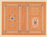 Omslag voor de catalogus bij de tentoonstelling '1881-1906 jubileumstentoonstelling der beide museumscholen' (1906) by Harm Ellens and Stedelijk Museum Amsterdam