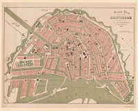 Plattegrond van Amsterdam (1873) by Martin Ghys and J Dosseray