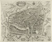 Plattegrond van de stad Leeuwarden, 1622 (1622) by Pieter Feddes van Harlingen and Pieter Feddes van Harlingen