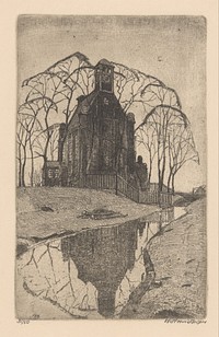 Dorpskerk (1902 - 1931) by Willem Jansen graveur