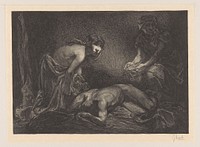 Judith en dienstmaagd met het hoofd en lichaam van Holofernes (1881 - 1931) by Johannes Josephus Aarts