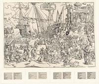 Het schip Reynuit (c. 1520 - c. 1530) by Lucas van Leyden, Jan Wellens de Cock and anonymous