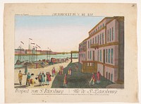Gezicht op de stad Sint-Petersburg (1755 - 1779) by Kaiserlich Franziskische Akademie, Johann Christoph Nabholz, Jean Baptist Leprince and Jozef II Duits keizer
