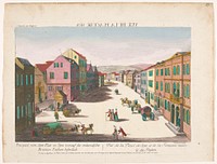 Gezicht op het plein met de mineraalwaterbron te Spa (1755 - 1779) by Kaiserlich Franziskische Akademie, Bergmüller and Jozef II Duits keizer