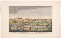 Gezicht op de stad Madrid (1752) by Robert Sayer, Henry Overton II and anonymous