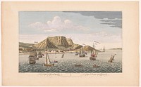 Gezicht op Kaap de Goede Hoop te Zuid-Afrika (1754) by Robert Sayer, anonymous and I van Ryne