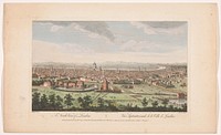 Gezicht op de stad Londen gezien vanaf de noordzijde (1753) by Robert Sayer, Henry Overton II, Stevens and Canaletto