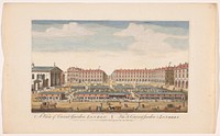 Gezicht op Covent Garden Market te Londen (1751) by Robert Sayer, Thomas Bowles II and Thomas Bowles II