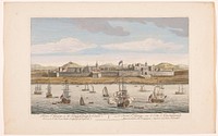 Gezicht op Fort Saint George te Madras (1754) by Robert Sayer, anonymous and I van Ryne