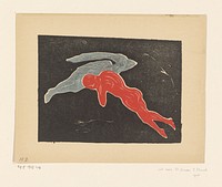 Twee zwevende figuren (1898 - 1899) by Edvard Munch