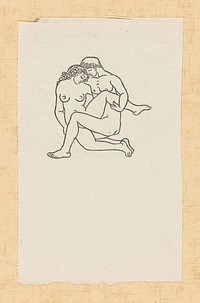 Vrijend paar (1935) by Aristide Maillol