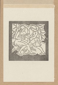 Daphnis geeft Chloë een appel (1937) by Aristide Maillol