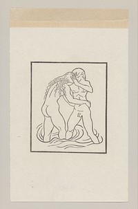 Daphnis en Chloë wassen zich in de nimfengrot (1937) by Aristide Maillol