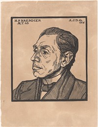 Portret van Hendricus Petrus Bremmer (1916) by Julie de Graag