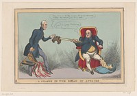 Wellington en koning George IV (1826 - 1830) by William Heath and Thomas McLean