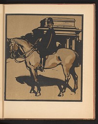 Politieman op een paard (1898) by William Nicholson and William Ernest Henley