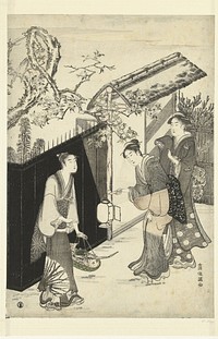 Het huis van de kyoka dichter bij nacht. (1788) by Kubota Shunman and Fushimiya Zenroku Daikindo