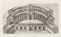 Het Theatrum Palatinum te Rome (1584) by Jacques Androuet, Denis Duval and Jacobus van Savoye Nemours