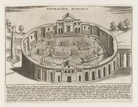 Naumachia van keizer Nero (1612 - 1628) by Giacomo Lauro and Giacomo Mascardi