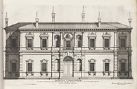 Façade van Villa Giulia te Rome (1655) by Giovanni Battista Falda, Pietro Ferrerio, Giacomo Barozzi Vignola and Giovanni Giacomo de Rossi