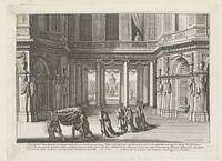 Het lichaam van Iphis wordt weggedragen (1647 - 1707) by Jean Lepautre, Jacques Lepautre, Nicolas Langlois I and Nicolas Langlois II