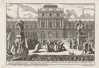 Aeneas arriveert te Carthago bij Dido (1648 - 1707) by Jean Lepautre, Jacques Lepautre, Nicolas Langlois I and Nicolas Langlois II