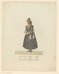 Vrouw uit Wilster in bruidskleren (in or before 1812) by anonymous