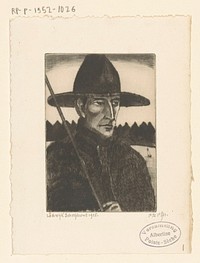 Corsicaanse herder (1925) by Lodewijk Schelfhout and N V Roeloffzen and Hübner