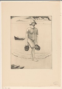 Bretonse visser (1928) by Lodewijk Schelfhout and N V Roeloffzen and Hübner