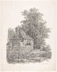 Stenen huis aan het water (1826 - 1828) by Adrianus van der Koogh and Steuerwald and Co
