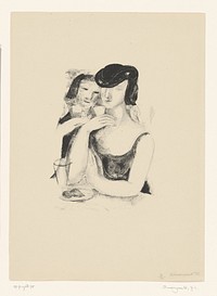 Twee drinkende vrouwen (1893 - 1943) by Jean Louis Boussingault