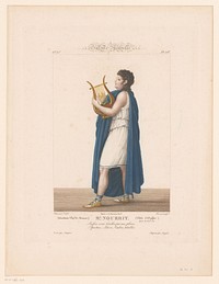 Portret van Louis Nourrit als Orpheus (1815 - 1845) by J L Benoist II, Chaumont, Adrien Langlois and Sampier