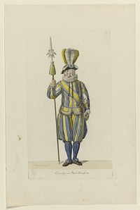 Kostuum van de Zwitserse Garde (1803 - 1808) by Samuel Gränicher, Samuel Gränicher and Heinrich Rittner