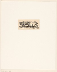 Ex libris van P.H. Burgers (1925) by Richard Nicolaüs Roland Holst