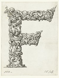 Letter F (c. 1645 - c. 1650) by Jeremias Falck, Johann Christian Bierpfaf and anonymous