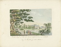 Gezicht op Paleis Soestdijk (1816 - 1833) by Roelof van der Meulen and Evert Maaskamp