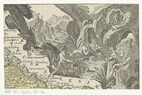 Riviergoden en -godinnen in landschap (1700 - 1800) by anonymous