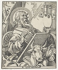 Lucas de evangelist (1590 - 1650) by Antoine Sallaert