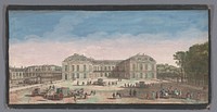 Gezicht op het Château de Choisy (1700 - 1799) by anonymous and Jacques Rigaud