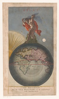 Atlas op globe (1670 - 1690) by anonymous and Justus Danckerts