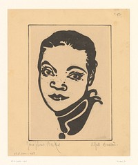 Portret van Josephine Baker (c. 1930 - c. 1950) by A Ducand