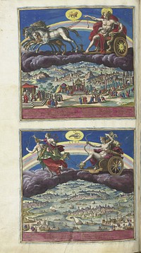 De Zon en zijn invloed op de wereld (1585) by Johann Sadeler I, Maerten de Vos and Johann Sadeler I