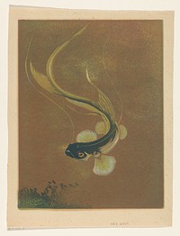 Zwemmende vis (1918) by Casper M L Kouw